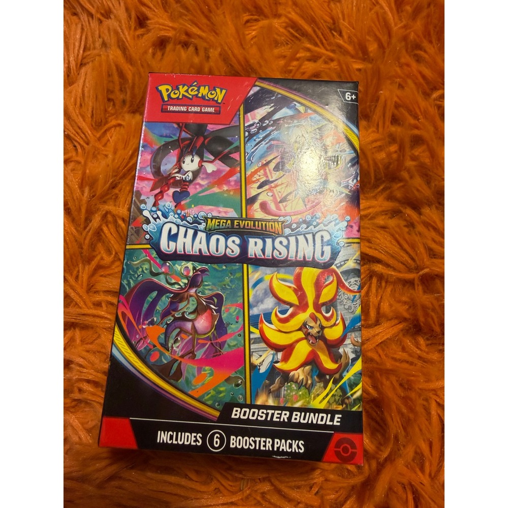 Pokemon TCG Mega Evolution Chaos Rising Booster Bundle 6 Packs Sealed Box